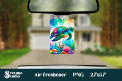 Cute sea turtle car air freshener | Air freshener PNG Product Image 1
