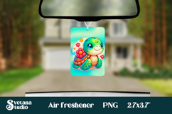 Cute sea turtle car air freshener | Air freshener PNG Product Image 1