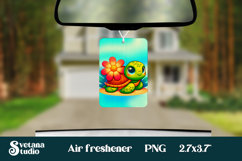 Cute sea turtle car air freshener | Air freshener PNG Product Image 1
