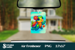 Cute sea turtle car air freshener | Air freshener PNG Product Image 1