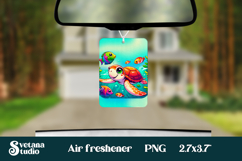 Cute sea turtle car air freshener | Air freshener PNG Product Image 1