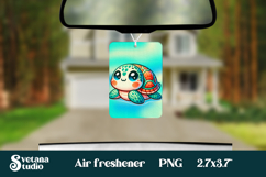 Cute sea turtle car air freshener | Air freshener PNG Product Image 1