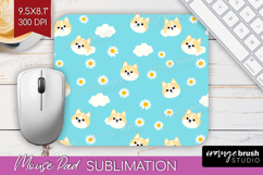 Akita Dog Mouse Pad Sublimation Cute Chibi Puppy Mousepad Product Image 1