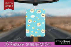 Akita Dog Air Freshener PNG Cute Chibi Puppy PNG Sublimation Product Image 1