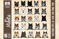 Akita Inu Set - 25 Different varieties coat color dog Product Image 2