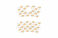 akita inu silhouette pattern starbucks 16oz hot cup wrap svg presized template for tumbler grande suitable for cricut and silhouette