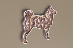 Dog Laser Cut File - Akita Inu Mandala Product Image 3