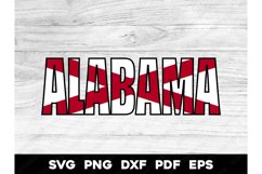 Alabama State Flag Design SVG PNG DXF EPS PDF Product Image 1