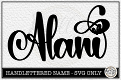 Alaina- Handlettered Name SVG Cut file Product Image 1