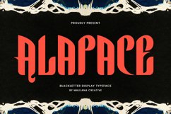 Alapace Blackletter Display Typeface Product Image 1