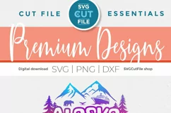 Transform your wardrobe with this Alaska Family Trip SVG. Craft shirts and totes showcasing Family Trip ships, mountains, trees, bear, and whale tail designs.