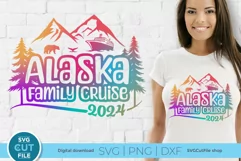 Enhance your apparel with this Alaska Family Cruise SVG, featuring mountains, trees, bear, and whale tail. Perfect for crafting shirts and tote bags.