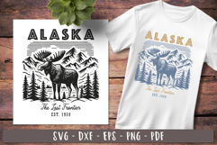Alaska svg Vintage United states svg