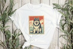Dog Portrait Vintage Sublimation Clipart Product Image 2