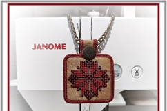ITH Alatyr Star Cross Stitch Embroidery Amulet Key Fob Product Image 5