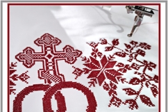 Alatyr star wedding cross stitch machine embroidery set Product Image 5