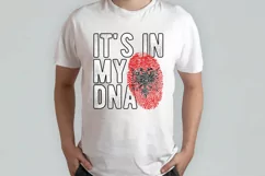 It's in my DNA Albania Flag Fingerprint PNG Sublimation Product Image 2