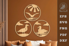 Albatross Round Lasercut Wall Decor Product Image 1