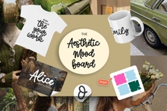 Alice Monoline Font Cute Script Decorative Typeface for Logo Product Image 5