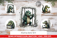 Wind Spinner Alcatraz Gator Product Image 1