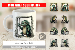 Mug Wrap Alcatraz Gator Product Image 1