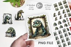 Alcatraz Gator Sticker Product Image 1