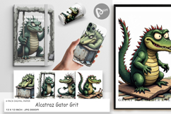 Digital Paper Alcatraz Gator Product Image 1