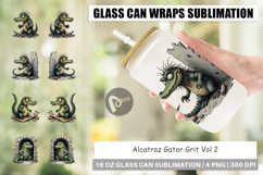 Glass Can Alcatraz Gator Product Image 1