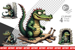 Alcatraz Gator Clipart Product Image 1