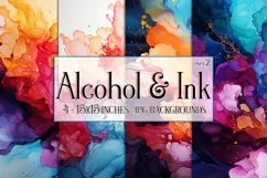 Colorful Watercolor Background, 15x15 Alcohol and Ink Papers Product Image 1