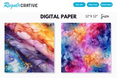 Alcohol Ink Seamless Digital Paper Product Image 1