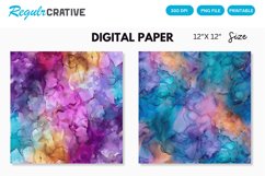 Alcohol Ink Seamless Digital Paper Product Image 1
