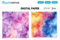 Alcohol Ink Seamless Digital Paper Product Image 1