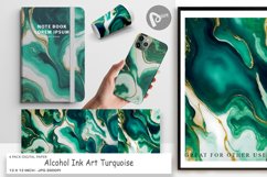 Digital Paper Alcohol Ink Turquoise Product Image 1