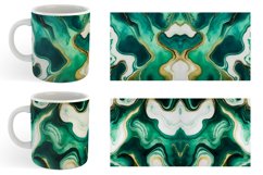 Turquoise Alcohol Ink Mug sublimation design Product Image 3