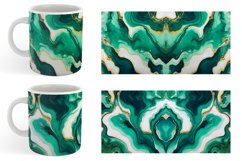 Turquoise Alcohol Ink Mug sublimation design Product Image 4