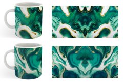 Turquoise Alcohol Ink Mug sublimation design Product Image 5