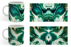 Turquoise Alcohol Ink Mug sublimation design Product Image 6