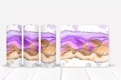 Alcohol Ink Bubbles Tumbler Wraps
