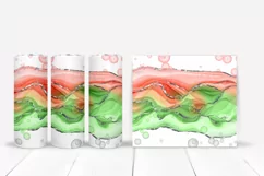 Alcohol Ink Bubbles Tumbler Wraps