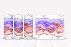 Alcohol Ink Bubbles Tumbler Wraps