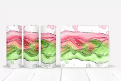 Alcohol Ink Bubbles Tumbler Wraps