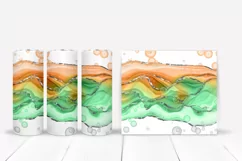 Alcohol Ink Bubbles Tumbler Wraps