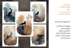 Soft Ink Woodlands Postcard Set Product Image 7