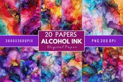 Alcohol Ink Digital Paper Bundle Product Image 1