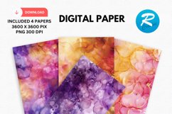 Alcohol Ink Digital Paper, Alcohol Ink Background Product Image 1