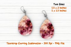 Alcohol Ink Abstract Teardrop Earring |Teardrop Earring Product Image 1