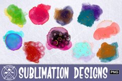 Alcohol Ink Blots sublimation|Sublimation PNG Product Image 1