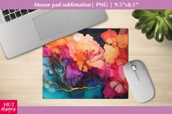 Colorful mousepad design, Alcohol ink mouse pad sublimation Product Image 1