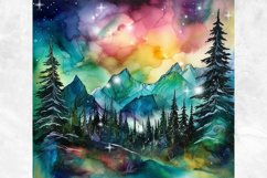 Northern Lights Tumbler 20oz, Alcohol Ink Tumbler Wrap Product Image 2